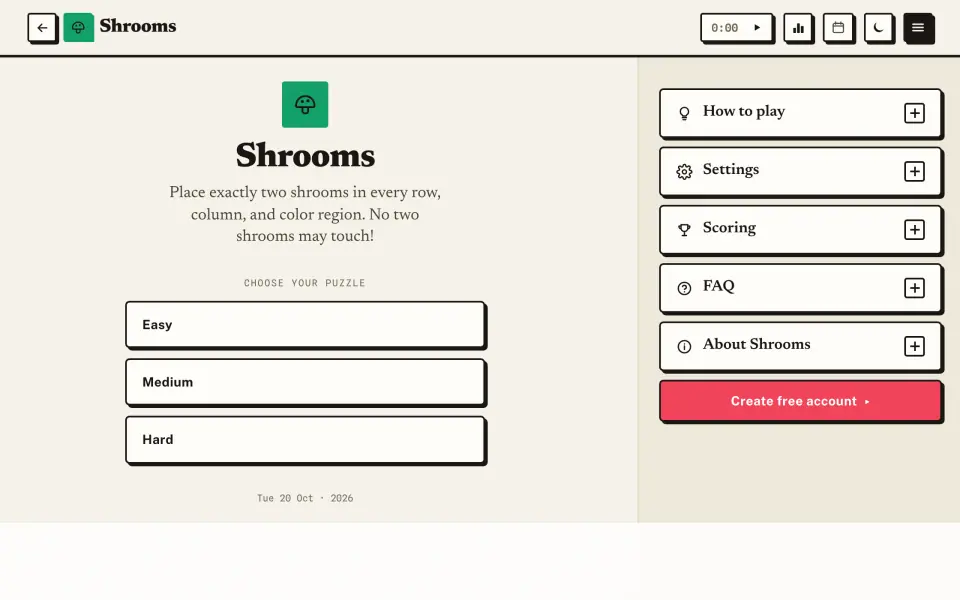 Shrooms screenshot