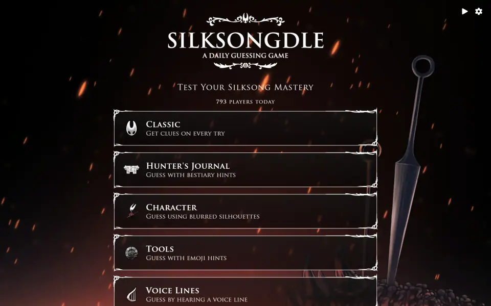 Silksongdle screenshot
