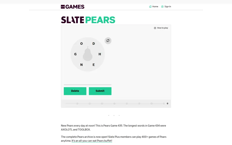 Slate Pears screenshot