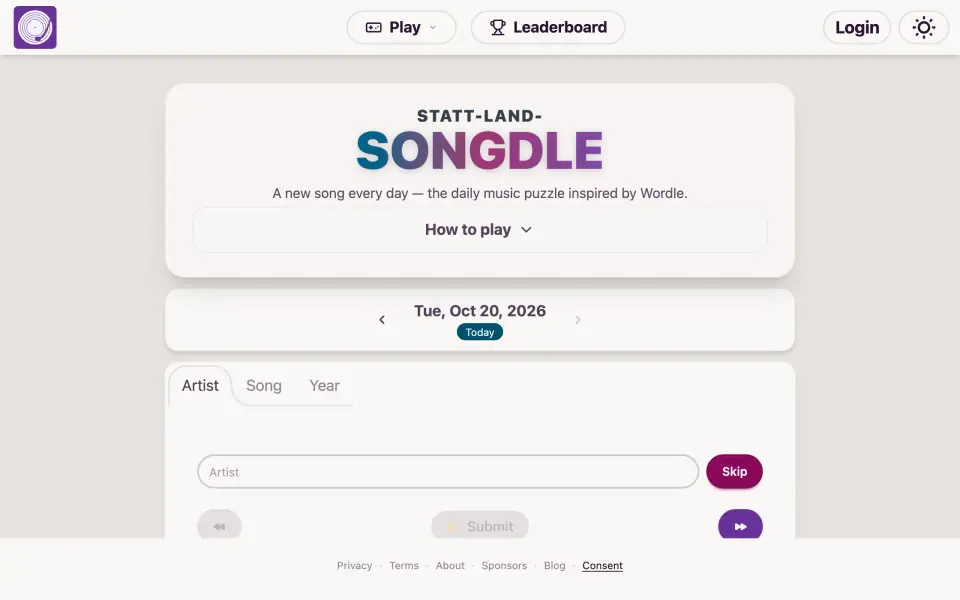 Songdle screenshot