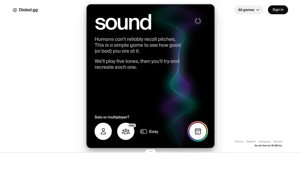 Sound screenshot