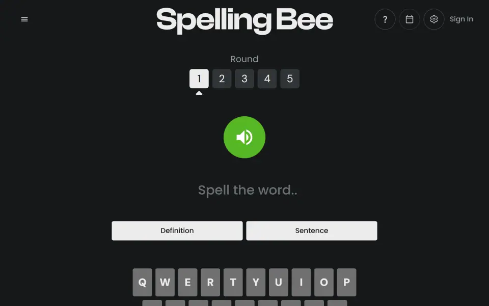Spelling Bee (Lessgames) screenshot