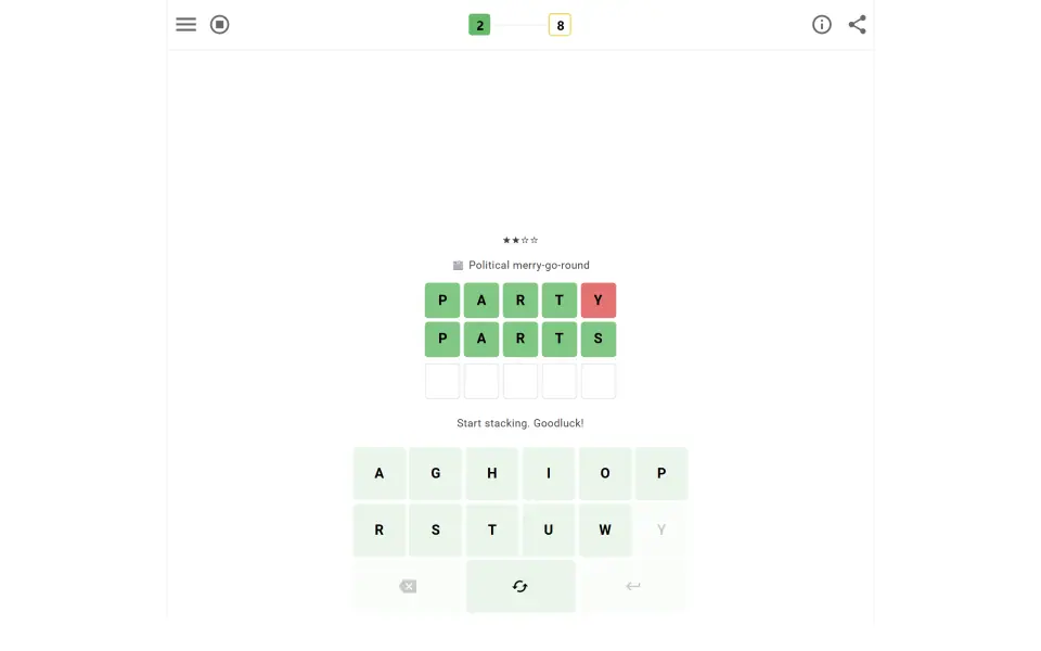 Stackle screenshot