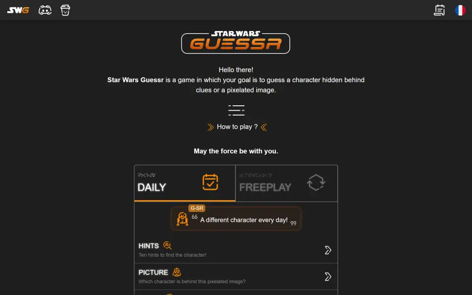 Star Wars Guessr screenshot