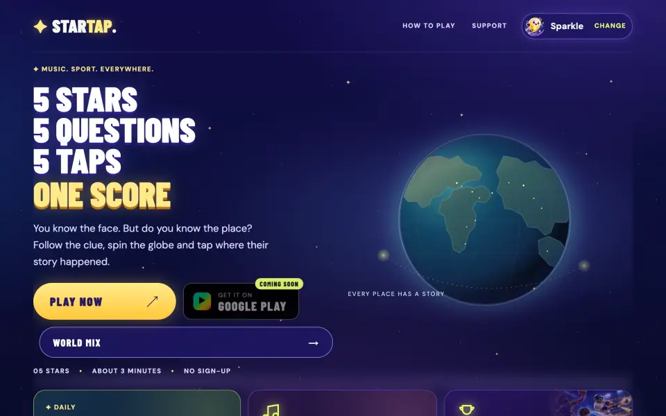 StarTap screenshot