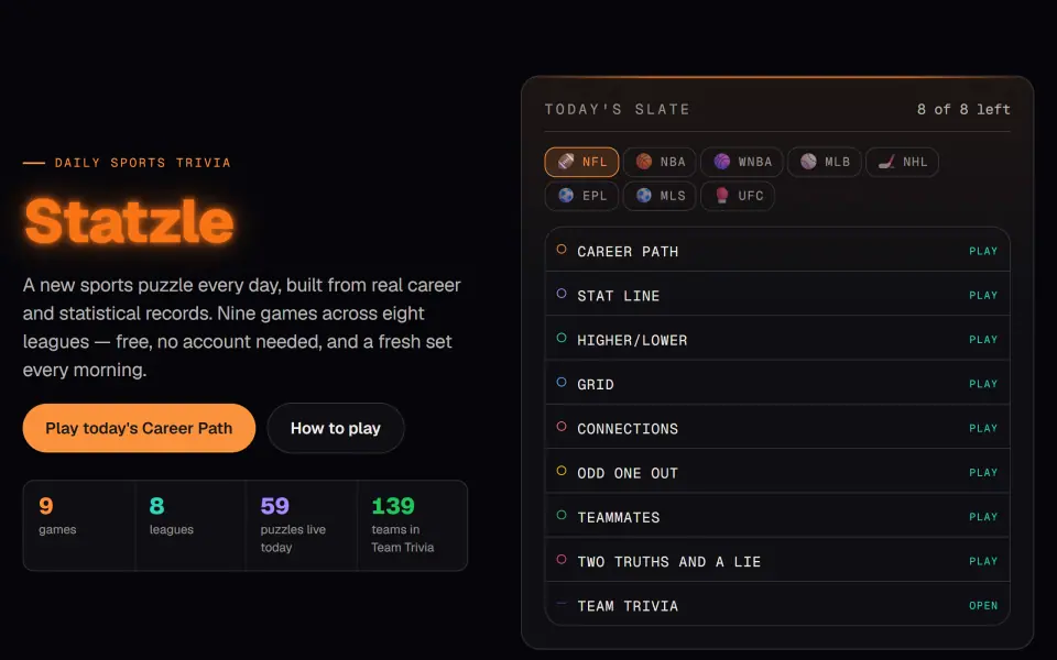 Statzle screenshot