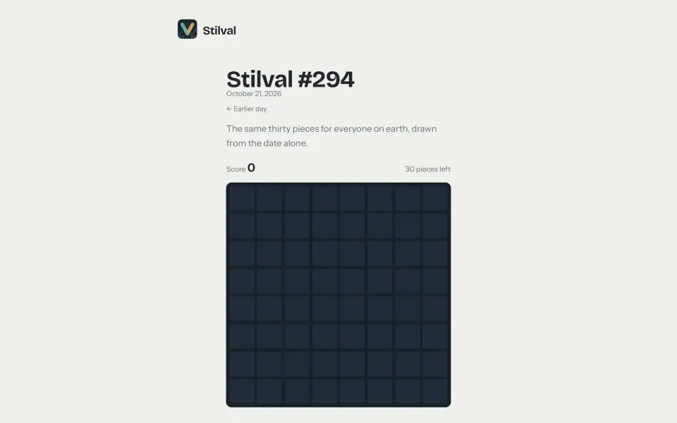 Stilval screenshot