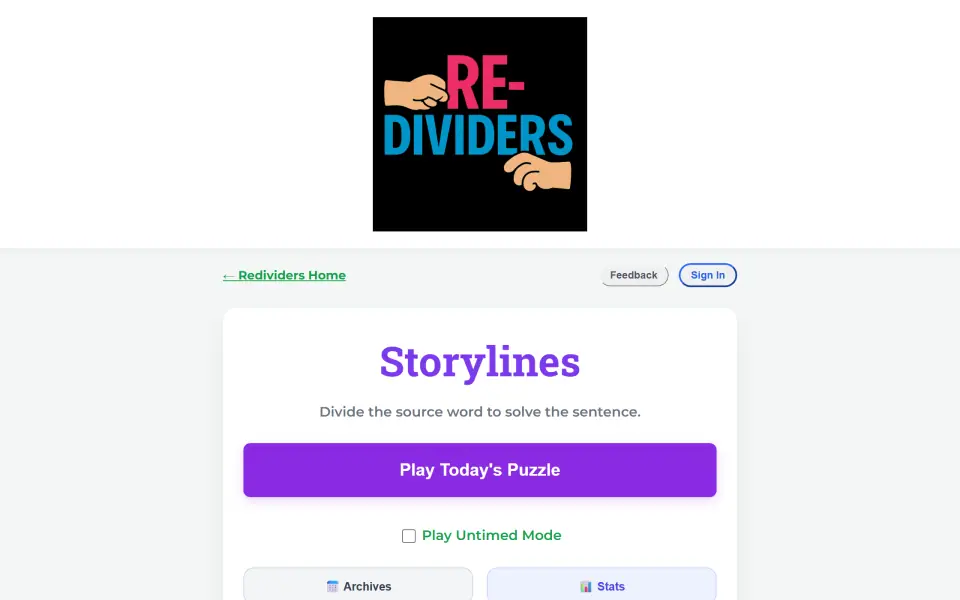 Storylines screenshot