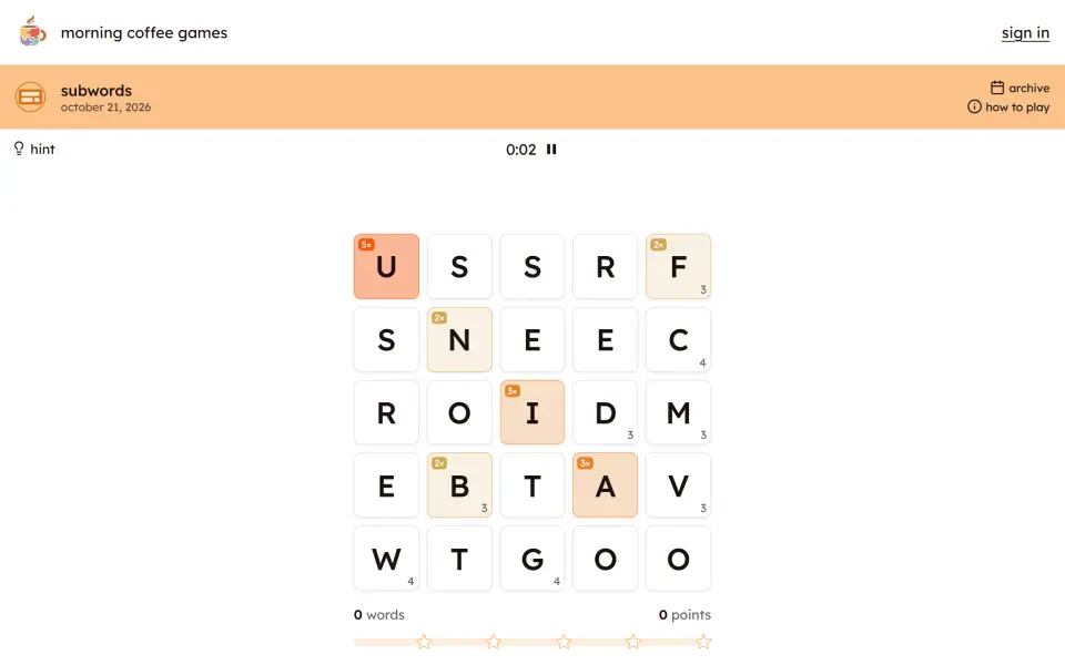subwords screenshot
