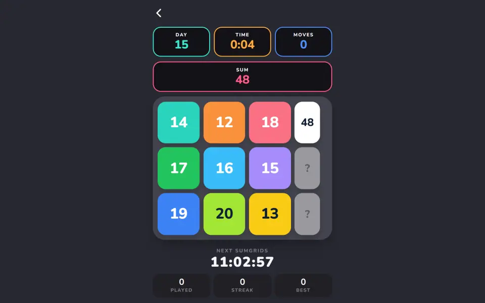 SumGrids screenshot