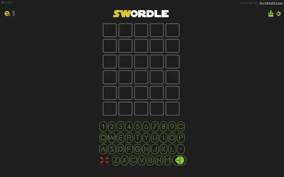 SWordle screenshot