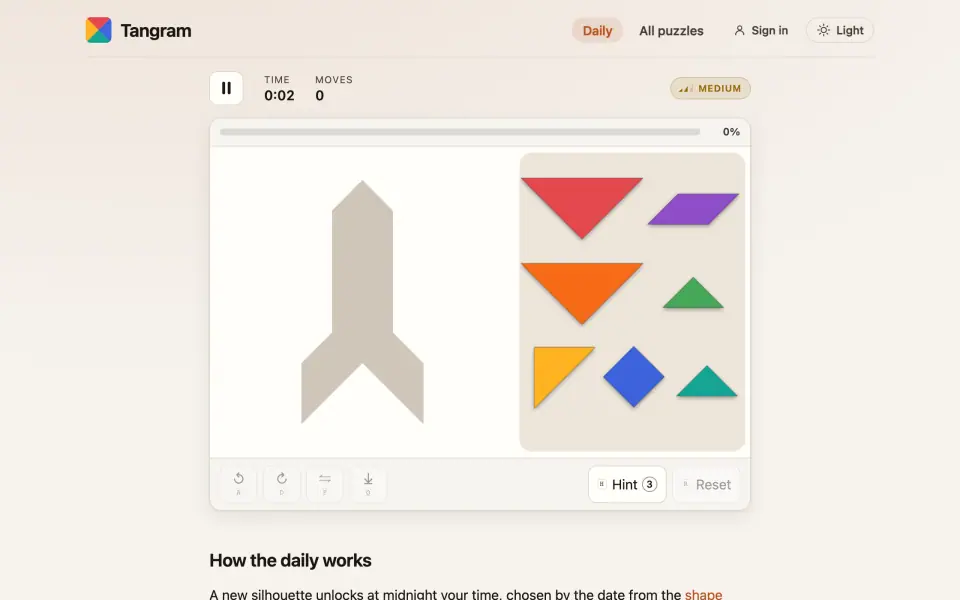 Tangram Fun screenshot