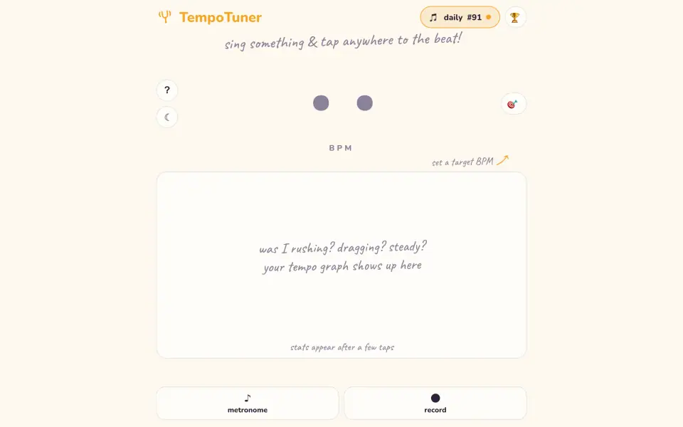 TempoTuner screenshot