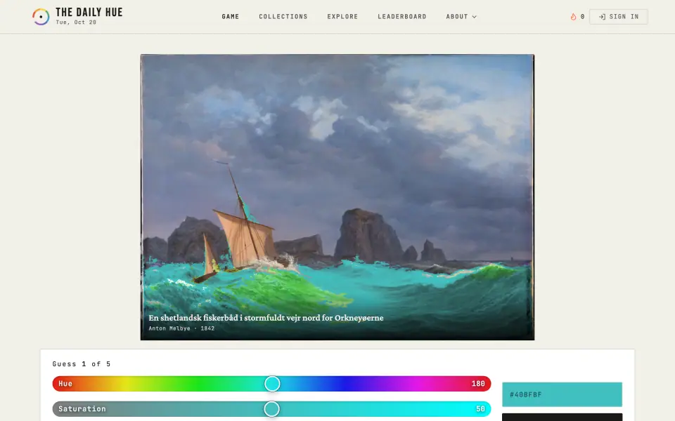 The Daily Hue screenshot