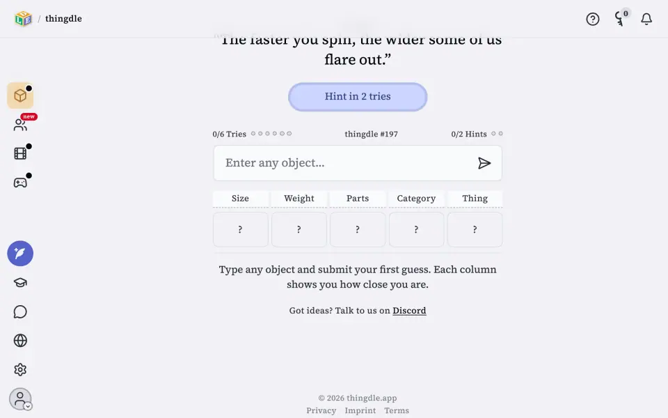 thingdle screenshot