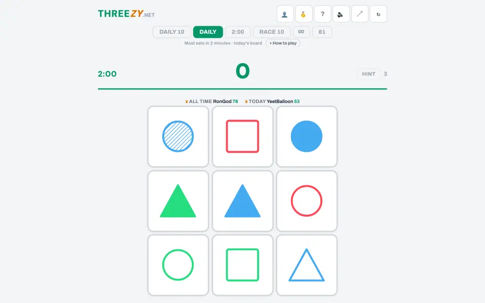 Threezy screenshot
