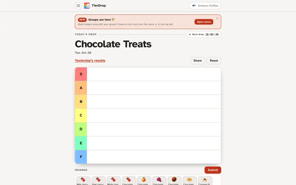 TierDrop screenshot