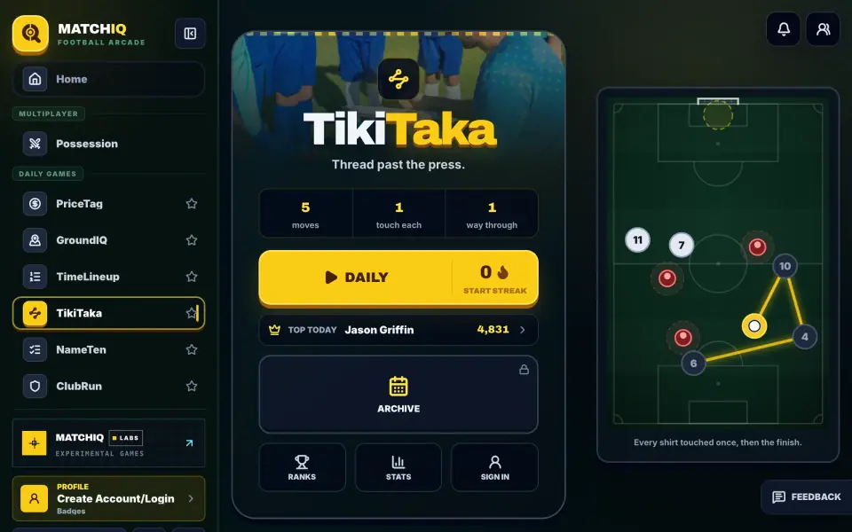 TikiTaka screenshot