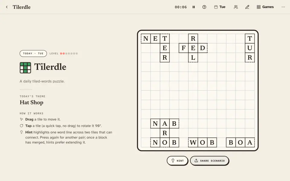 Tilerdle screenshot