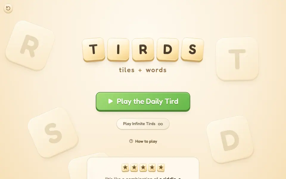 TIRDS screenshot