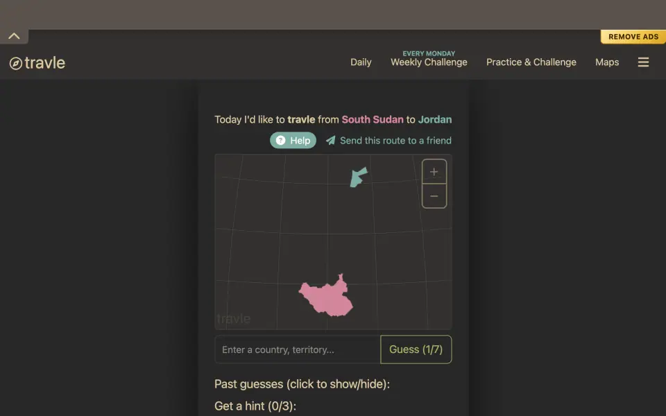 Travle (travle.earth) screenshot