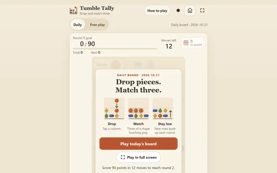 Tumble Tally screenshot