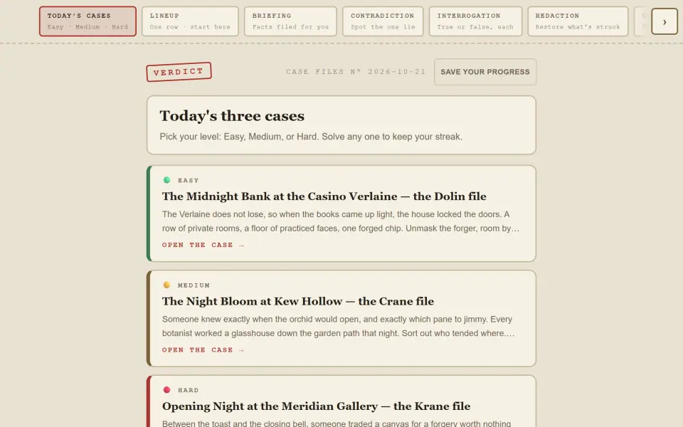 Verdict screenshot