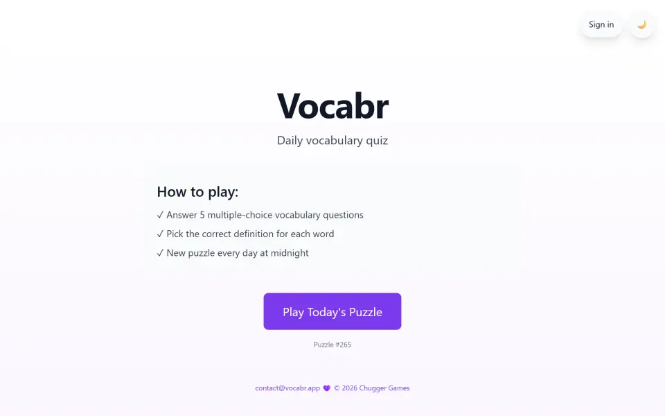 Vocabr screenshot
