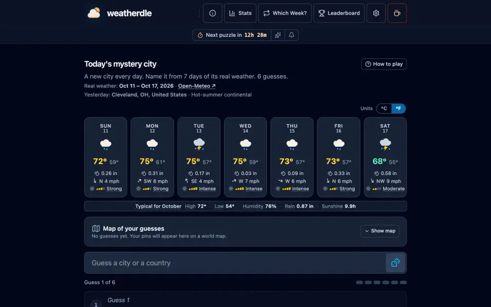 Weatherdle screenshot