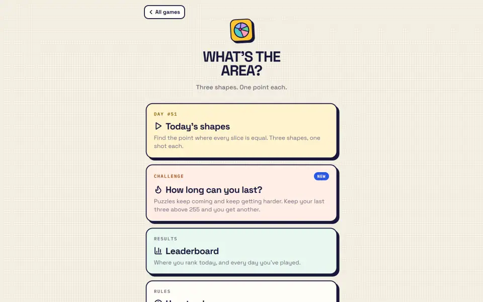 What's the Area? screenshot