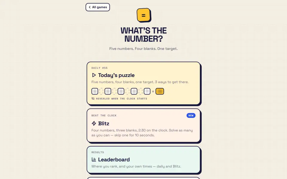 What's the Number? screenshot
