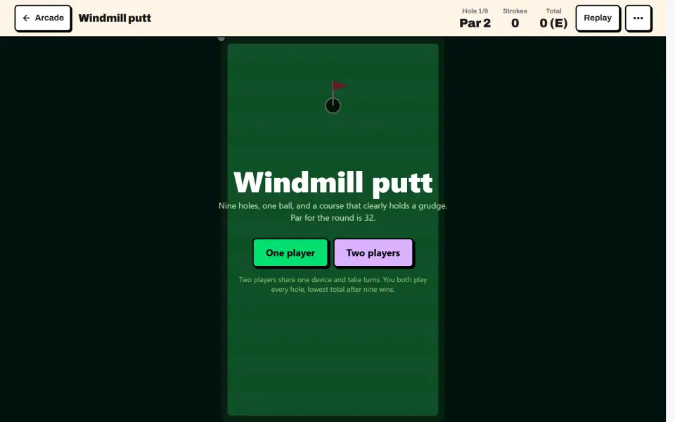 Windmill Putt screenshot