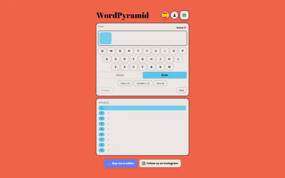 Word Pyramid screenshot
