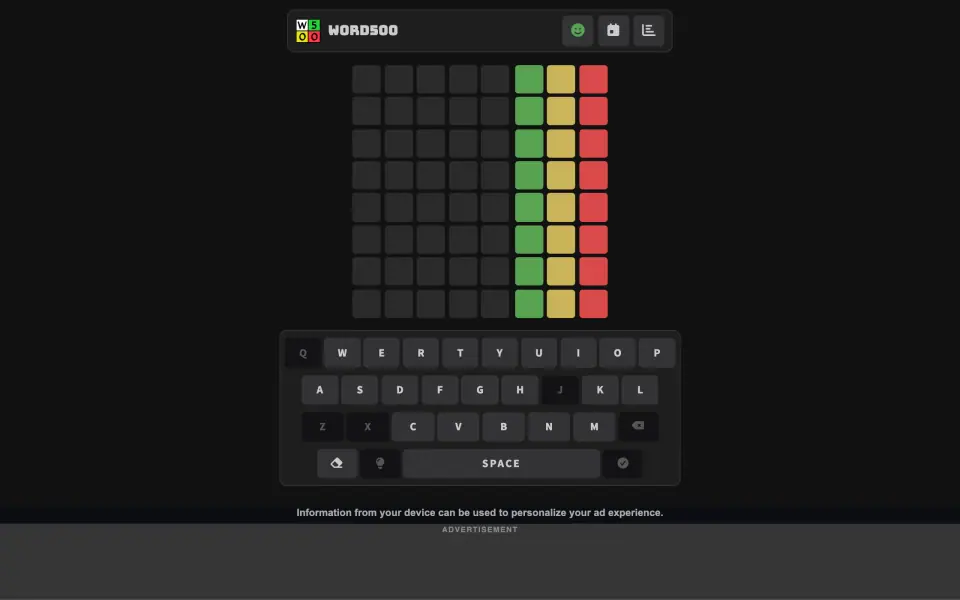 Word500 screenshot
