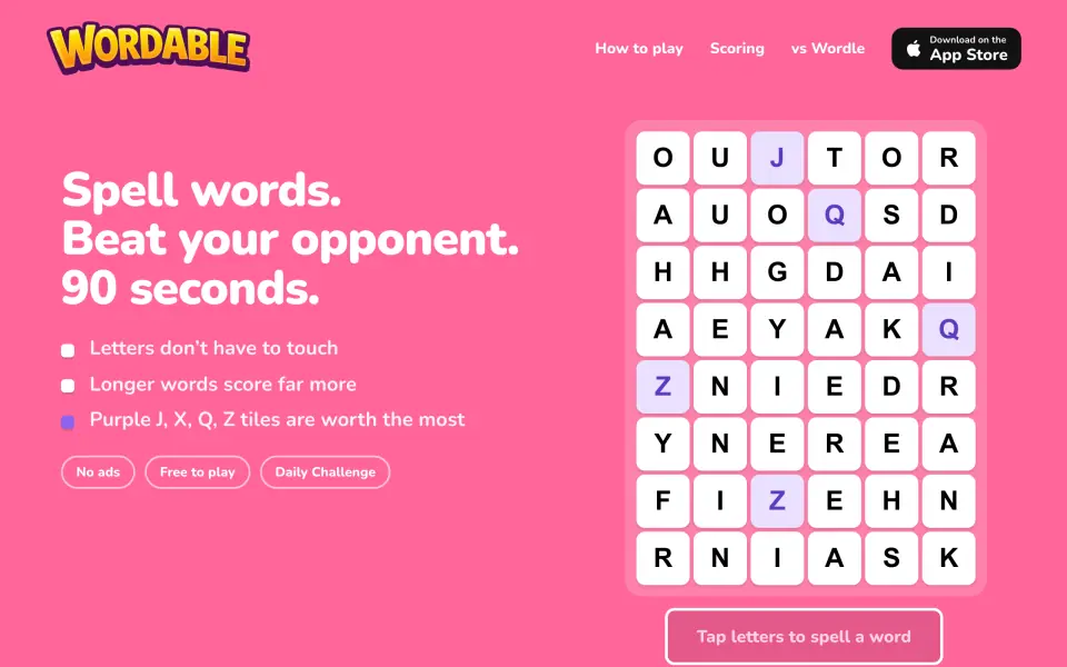 Wordable screenshot