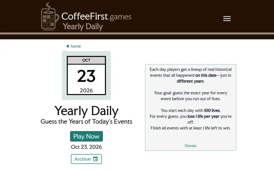 Yearly Daily screenshot