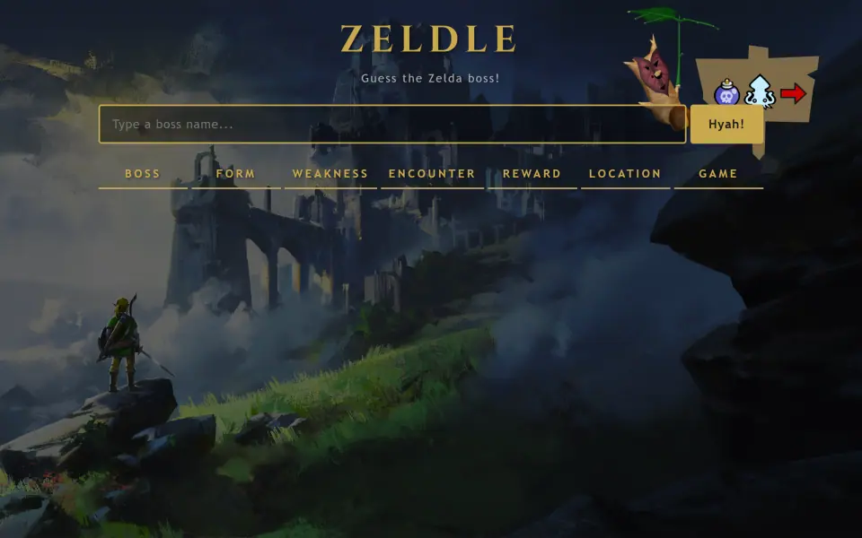 Zeldle screenshot