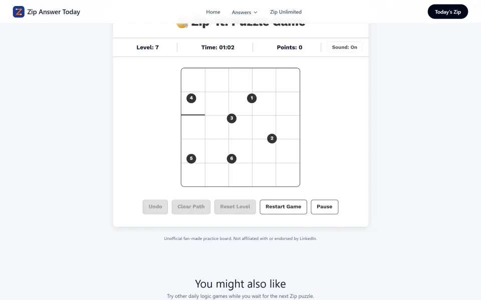 Zip Game Unlimited screenshot